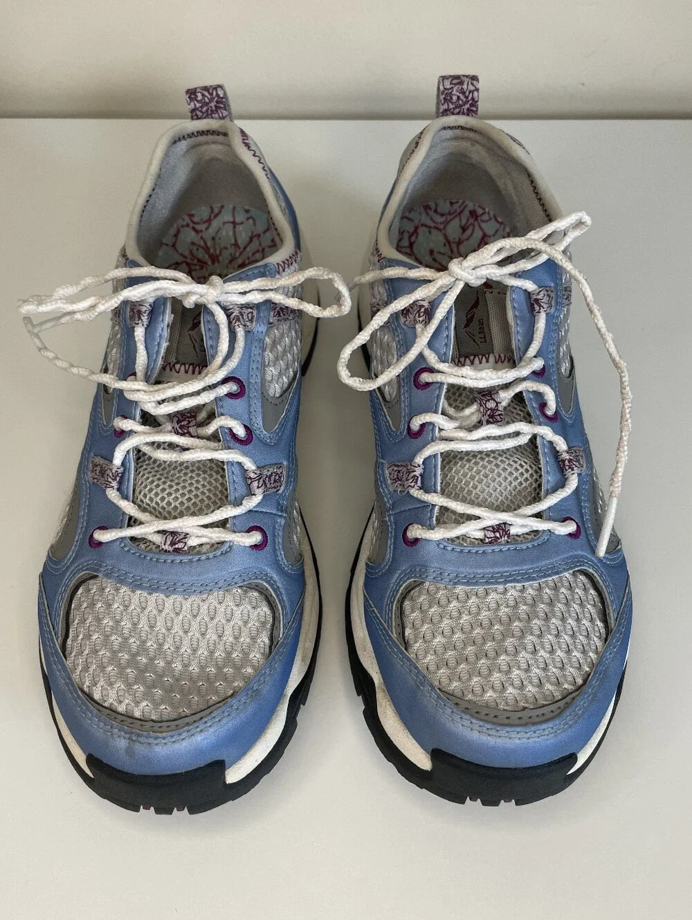 L.L. Bean Women's Light Blue Mesh Trail Sneakers Size 7.5